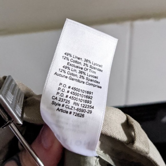 ARITZIA BABATON SADIKI LINEN PANT TROUSER - Picture 9 of 9